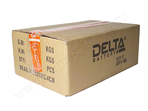 Закрытая коробка с аккумуляторами Delta GX 12-12
